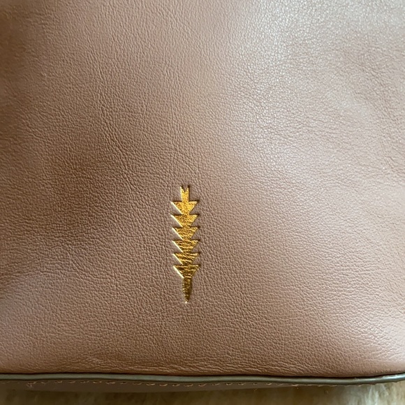 Thacker- Sandstone Gold Genuine Leather Wristlet - Picture 3 of 8